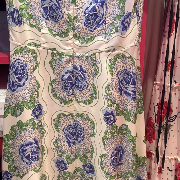 Rodarte Blue and Green Floral Maxi Dress - Picture 12 of 12
